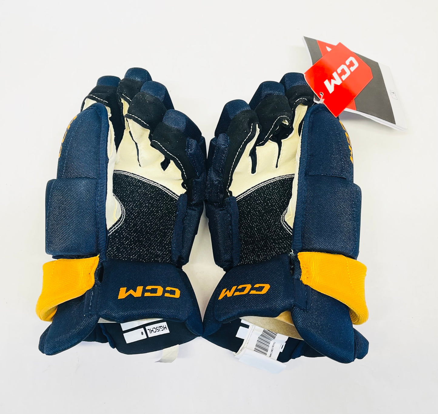 13" CCM Jetspeed HGJS (CHL Pro Stock) Gloves - Navy/Sunflower