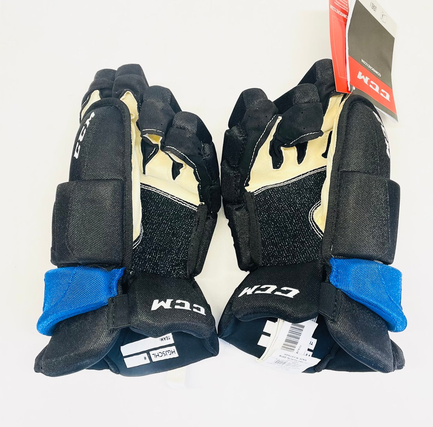 14" CCM Jetspeed HGJS (CHL Pro Stock) Gloves - Black/Blue