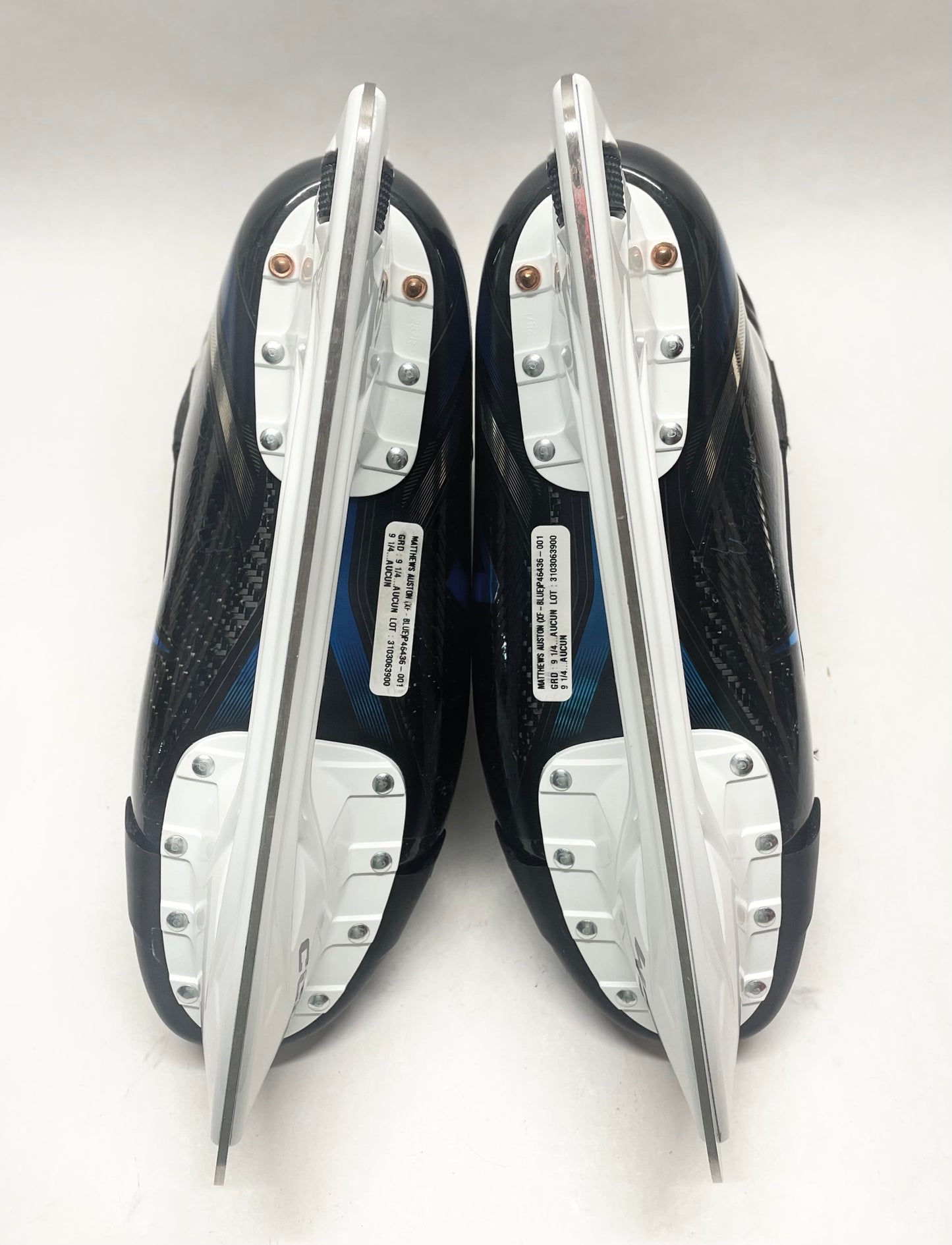 Auston Matthews CCM XF Pro (Custom Leafs) Pro Stock Skates - Size 9.25R