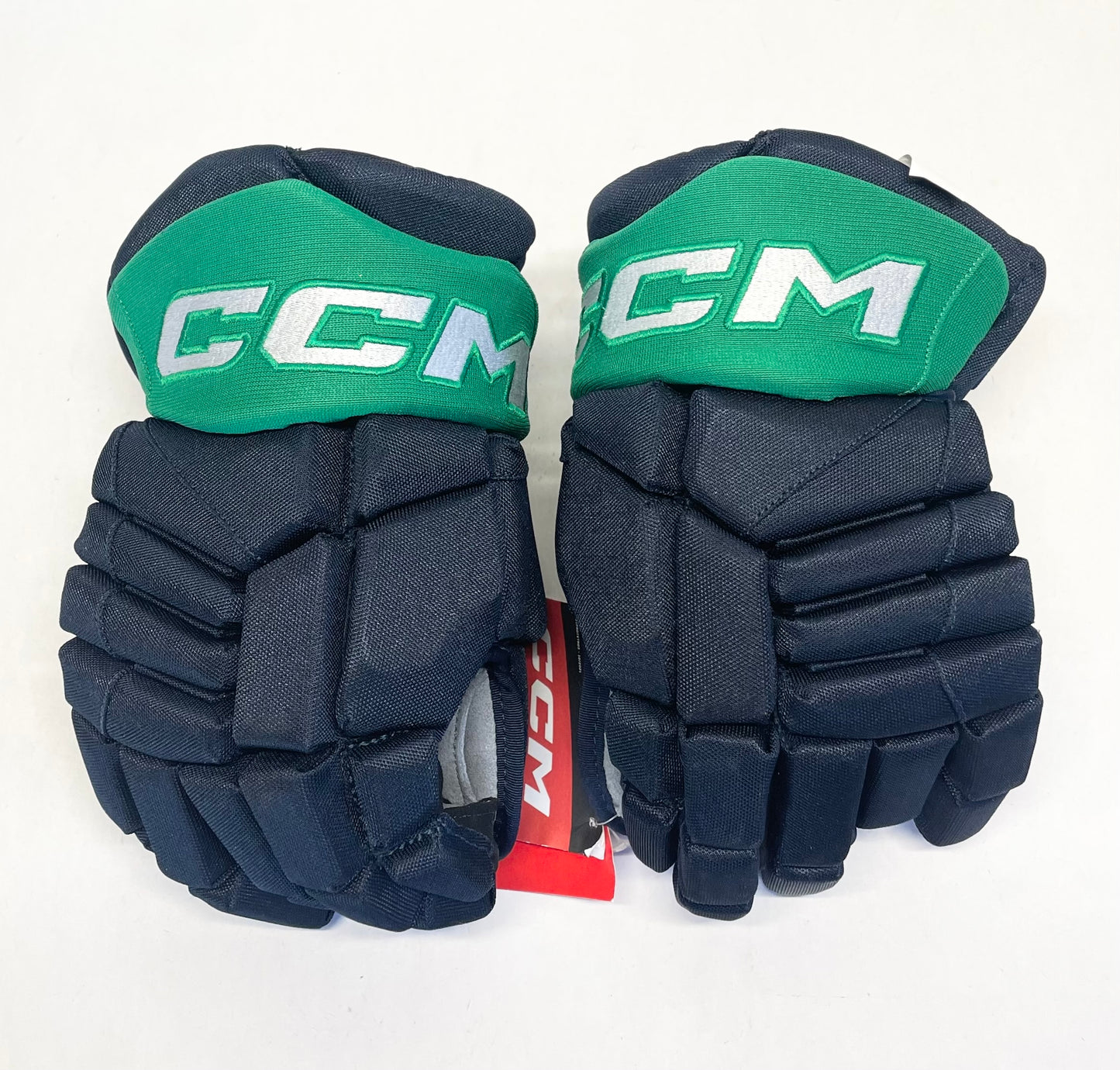 14" CCM Jetspeed HGJS (CHL Pro Stock) Gloves - Navy/Kelly Green