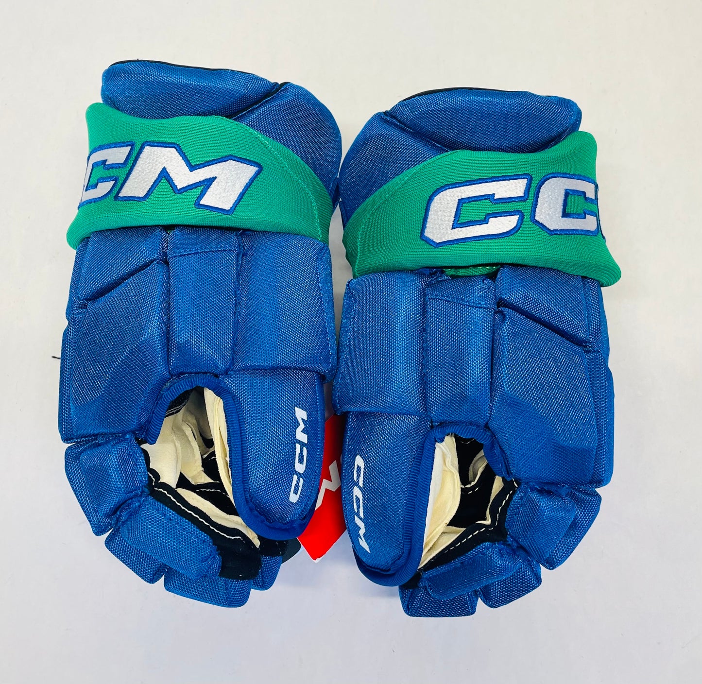 14" CCM Jetspeed HGJS (CHL Pro Stock) Gloves - Royal/Kelly Green