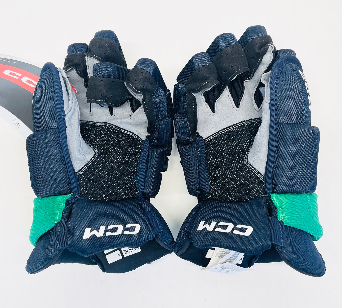 14" CCM Jetspeed HGJS (CHL Pro Stock) Gloves - Navy/Kelly Green