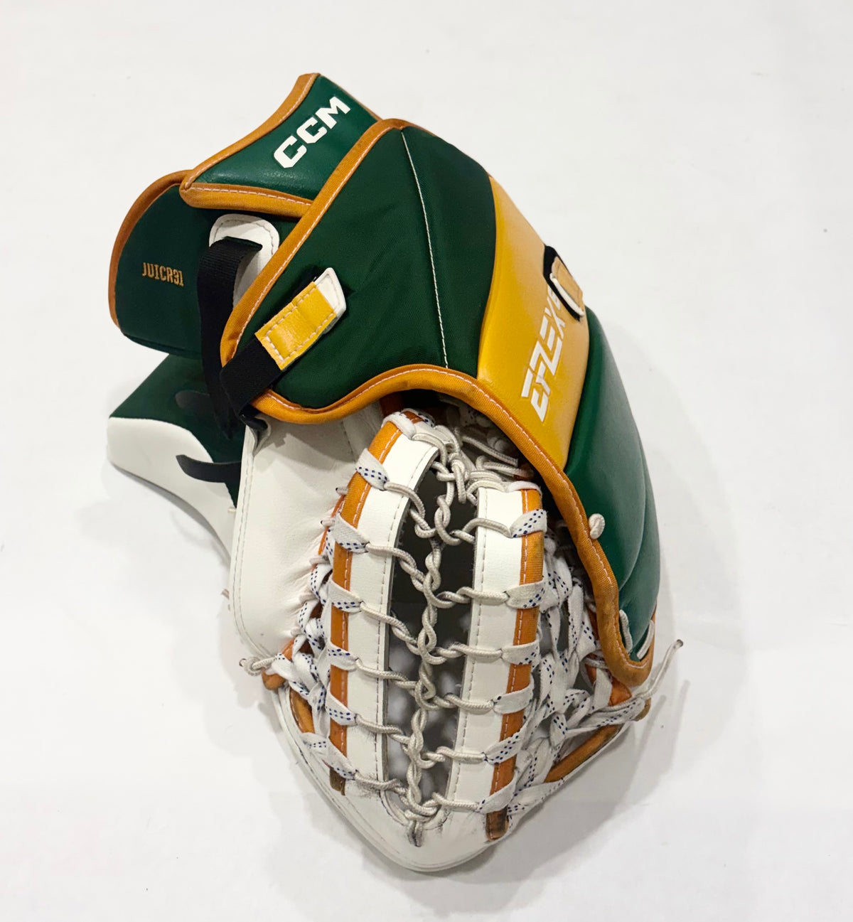 CCM Extreme Flex 6 Pro Stock Goalie Full Set - 33+1" White,Green,Gold