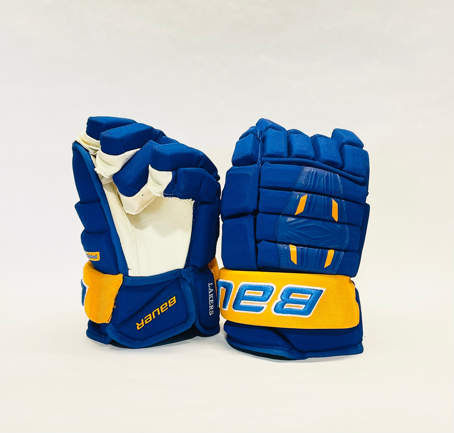 15" Bauer Pro Series Pro Stock Gloves - Royal Blue/Gold