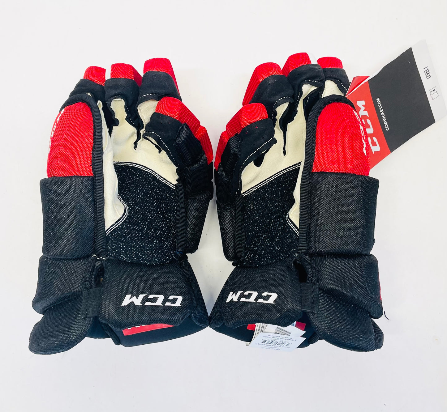 14" CCM Jetspeed HGJS (CHL Pro Stock) Gloves - Black/Red