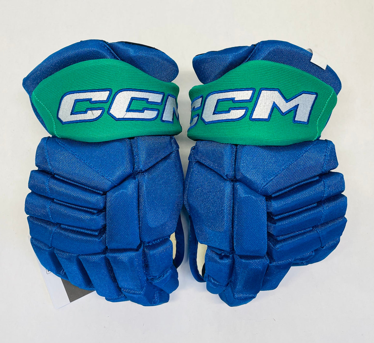 14" CCM Jetspeed HGJS (CHL Pro Stock) Gloves - Royal/Kelly Green