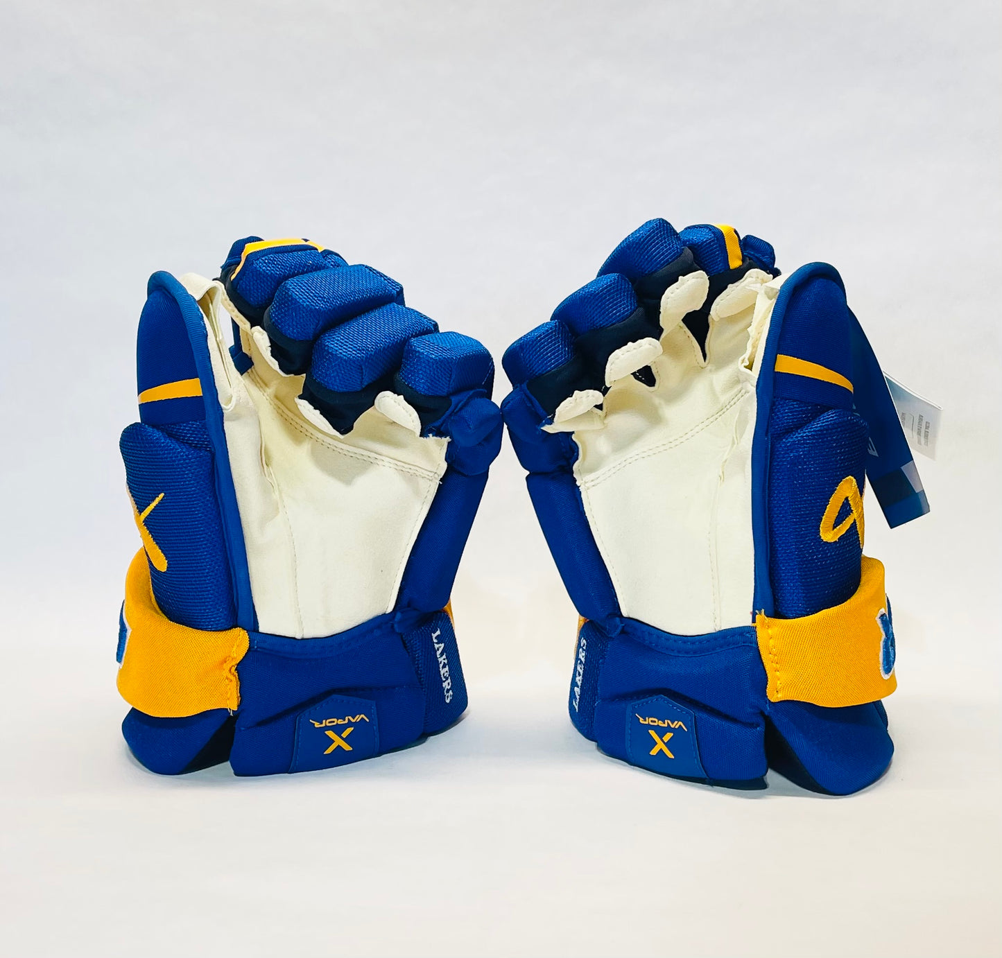15" Bauer Vapor Hyperlite Pro Stock Gloves - Royal Blue/Gold