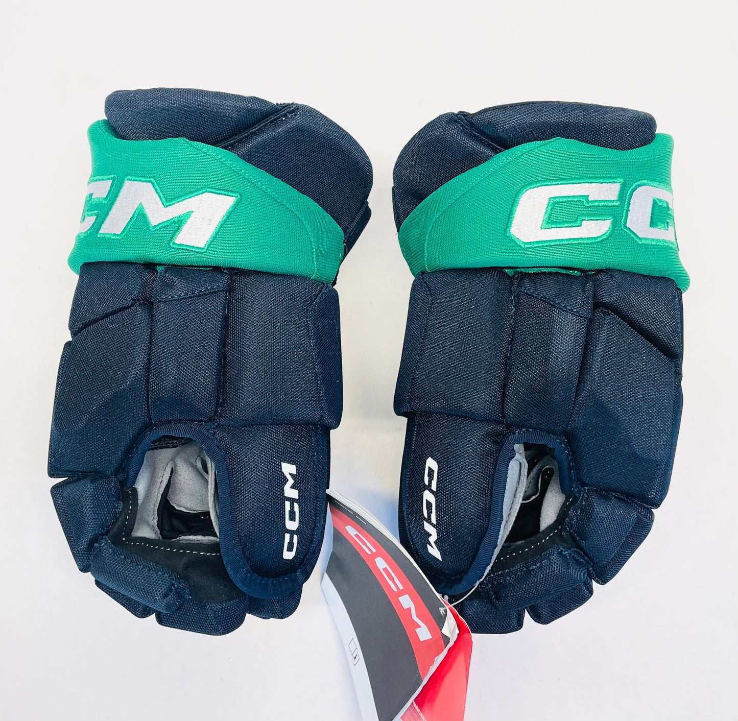 14" CCM Jetspeed HGJS (CHL Pro Stock) Gloves - Navy/Kelly Green