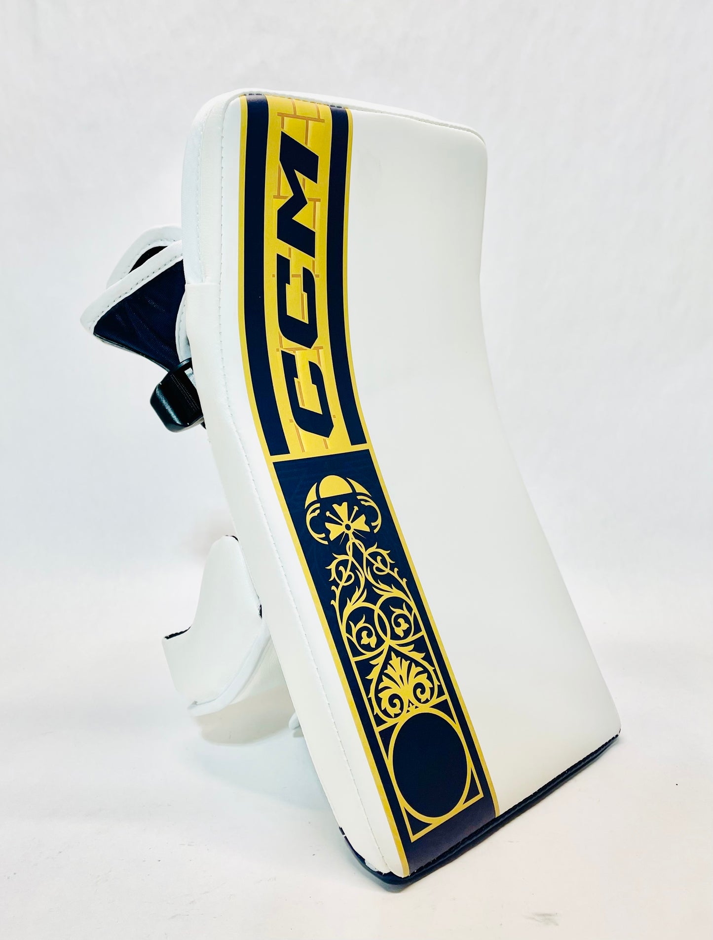 CCM Extreme Flex 6 Pro Stock Goalie Full Set - 35+1" White, Navy, Gold