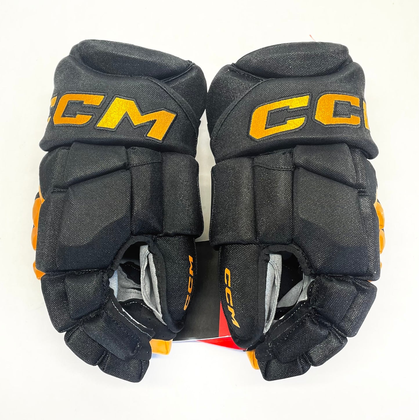 14" CCM Jetspeed HGJS (CHL Pro Stock) Gloves - Black/Sunflower