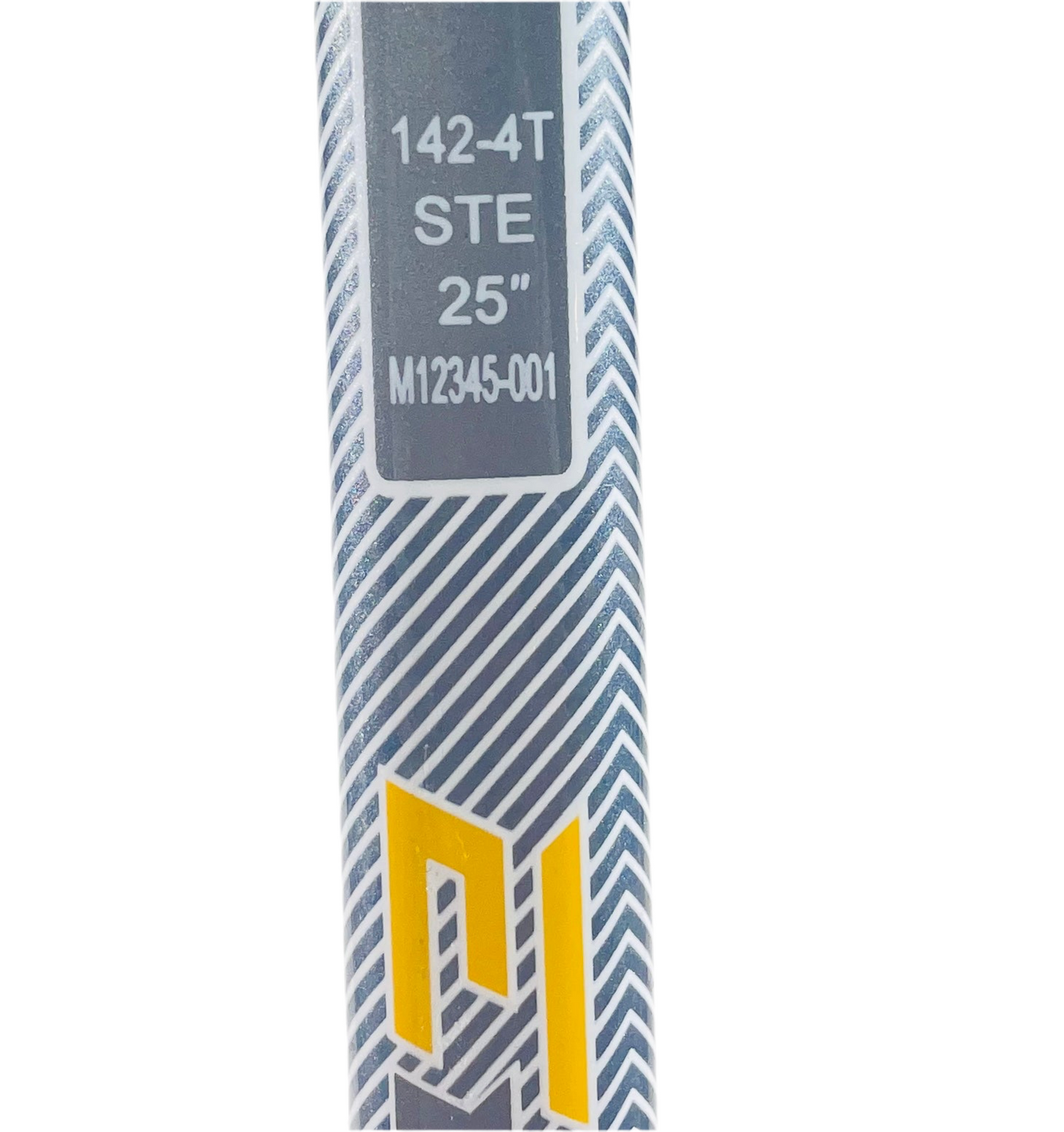 CCM EFlex 5 ProLite (white/yellow) Pro Stock Goalie Stick - Regular, 25"