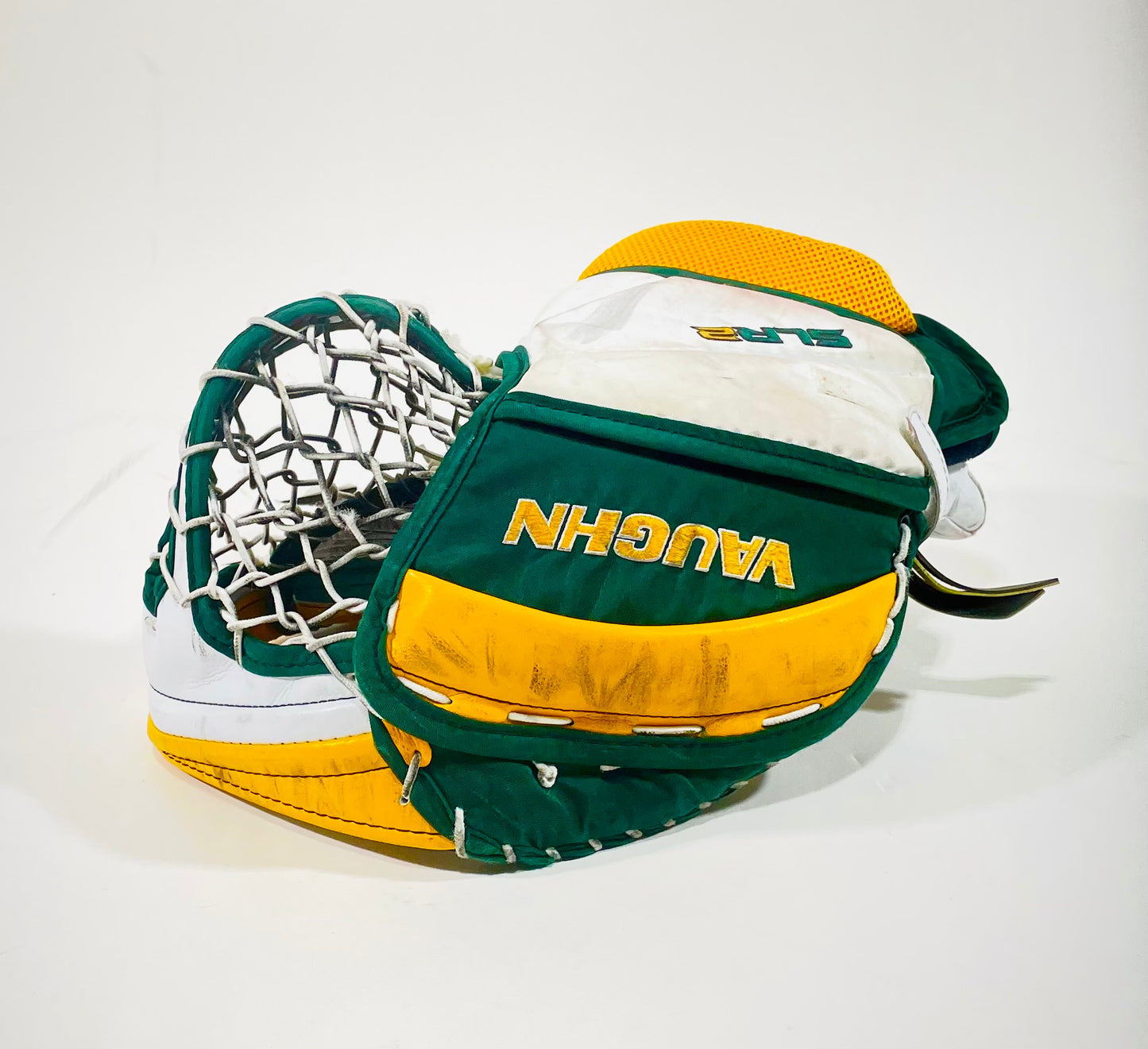 CCM Extreme Flex 6 Pro Stock Goalie Full Set (Vaughn glove) - 34+1" White, Green, Gold