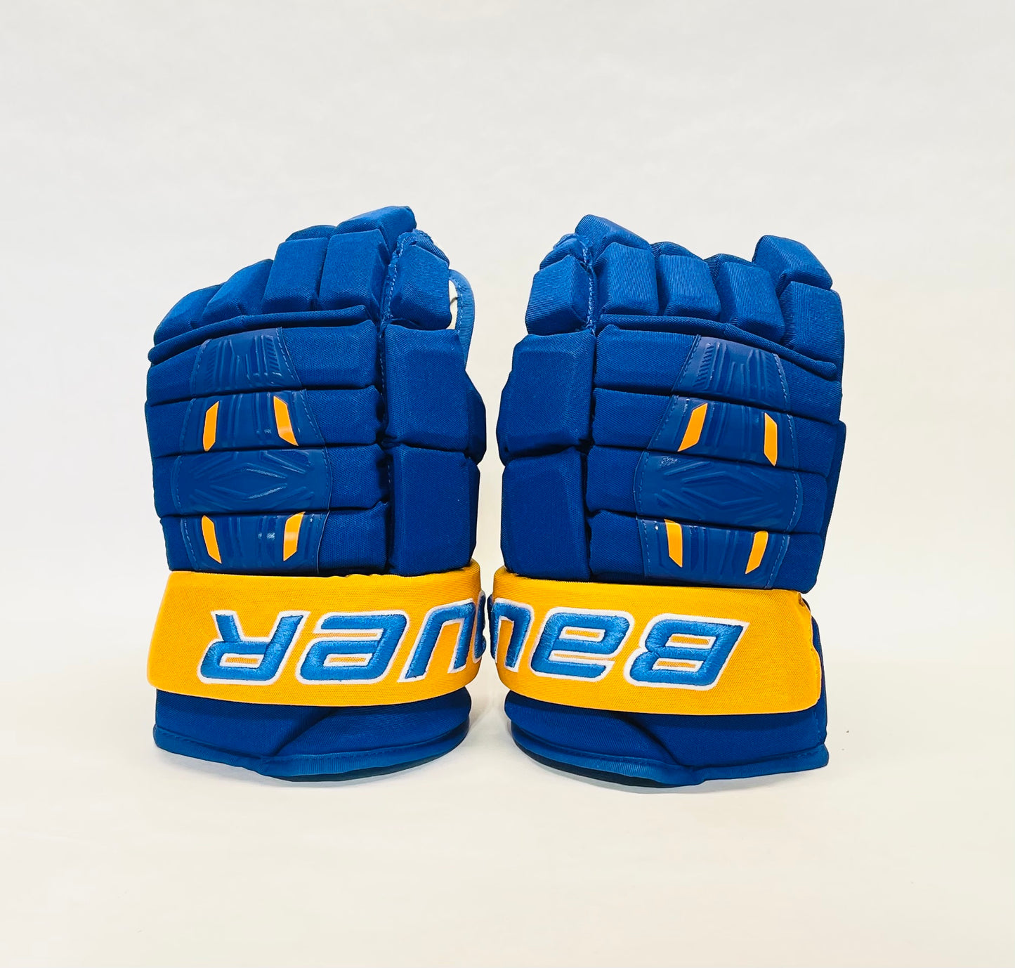 15" Bauer Pro Series Pro Stock Gloves - Royal Blue/Gold