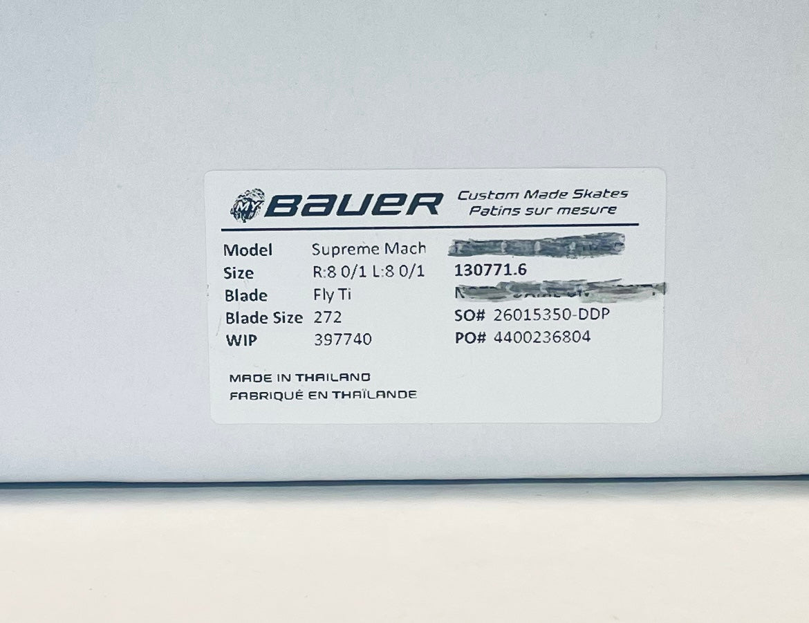 Bauer Supreme Mach (green) Pro Stock Skates - Size 8 (FIT 1)