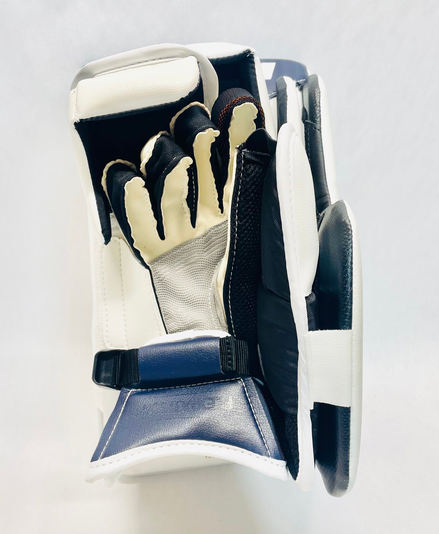 CCM Extreme Flex 6 Pro Stock Goalie Full Set - 35+1" White, Navy, Gold