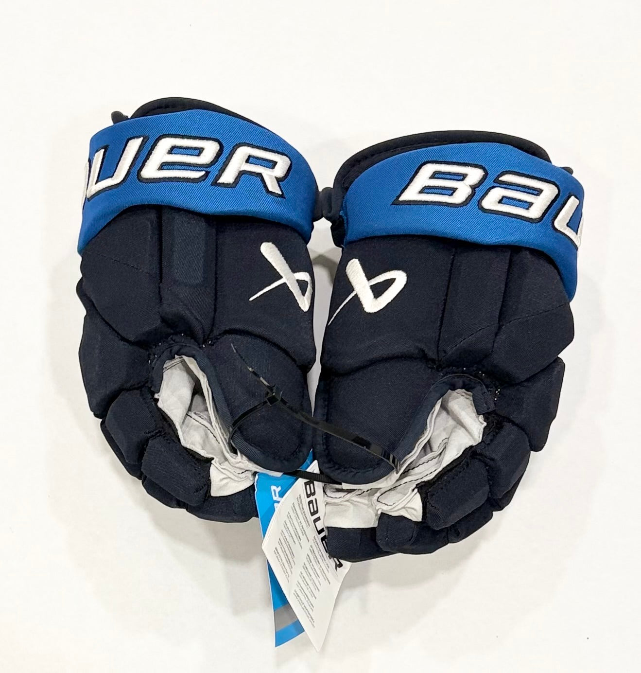13” Cole Perfetti Bauer Vapor Hyperlite Pro Stock Gloves - Winnipeg Jets