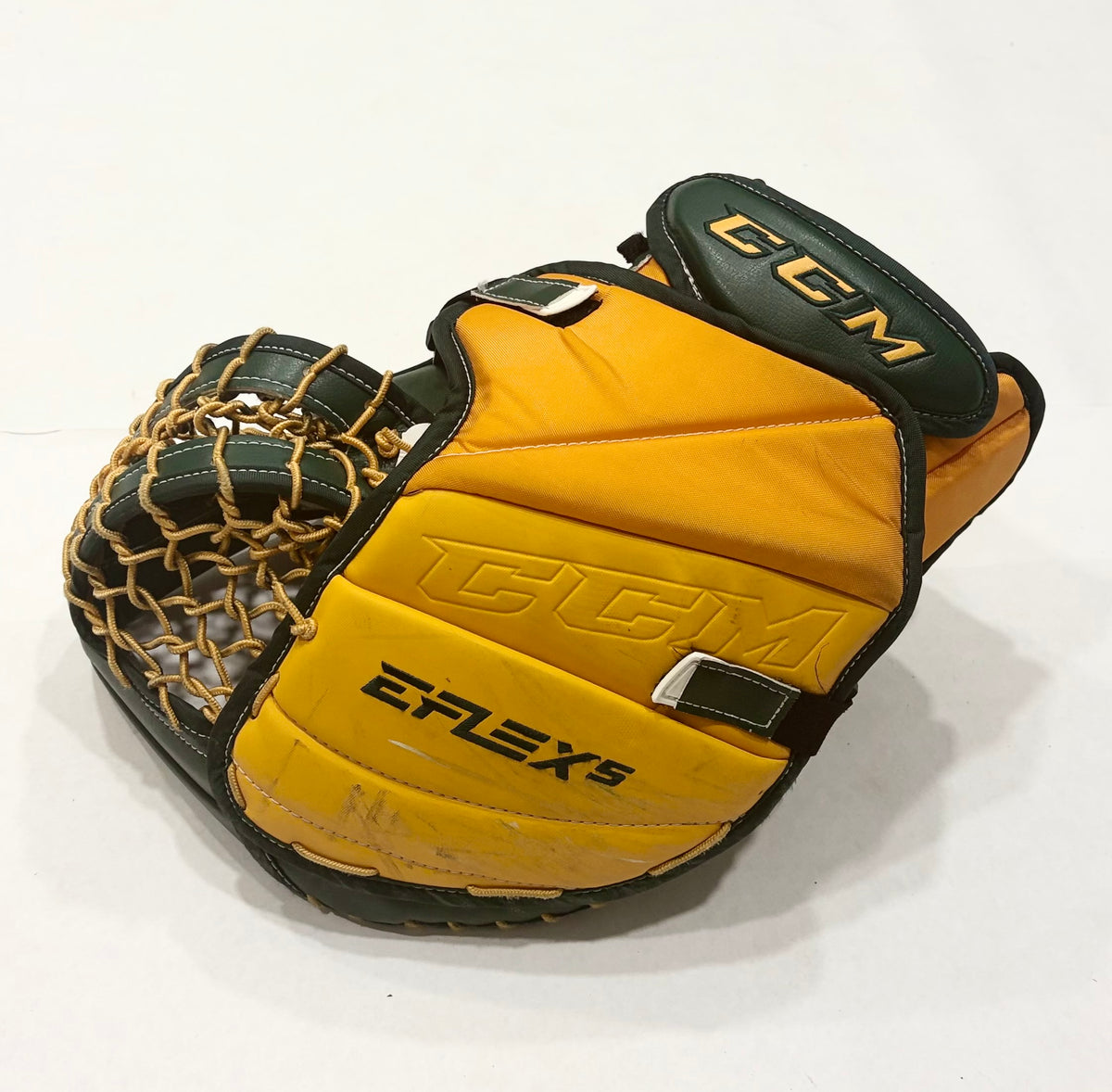 CCM Extreme Flex 5 Pro Stock Goalie Full Set - 34+2” - White,Green,Gold