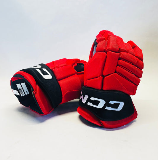 14" CCM Jetspeed HGJS (CHL Pro Stock) Gloves - Red/Black