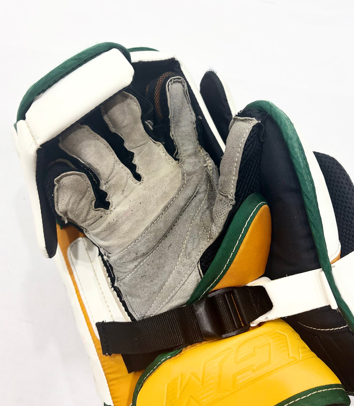 CCM Extreme Flex 5 Pro Stock Goalie Full Set - 34+2” - White,Green,Gold