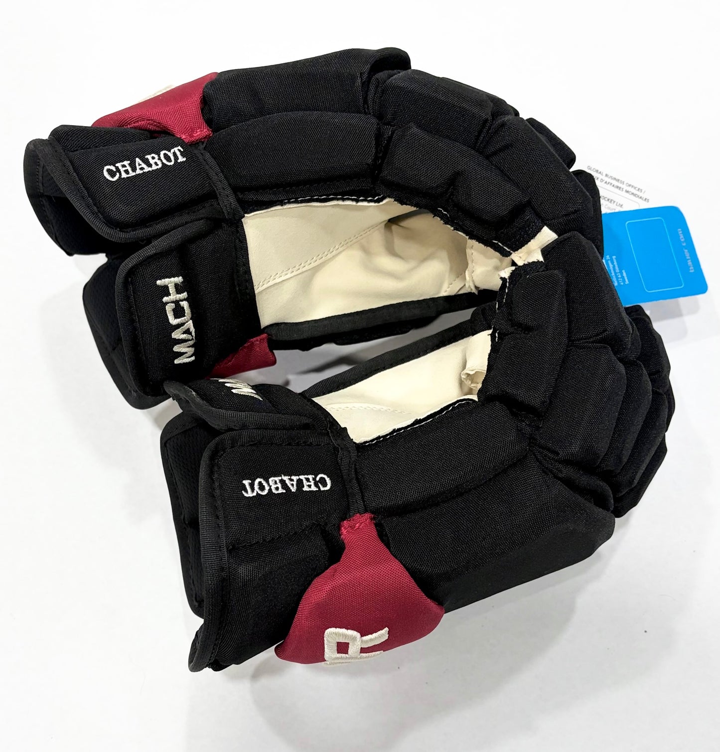14” Thomas Chabot Bauer Supreme Mach Pro Stock Gloves - Ottawa Senators