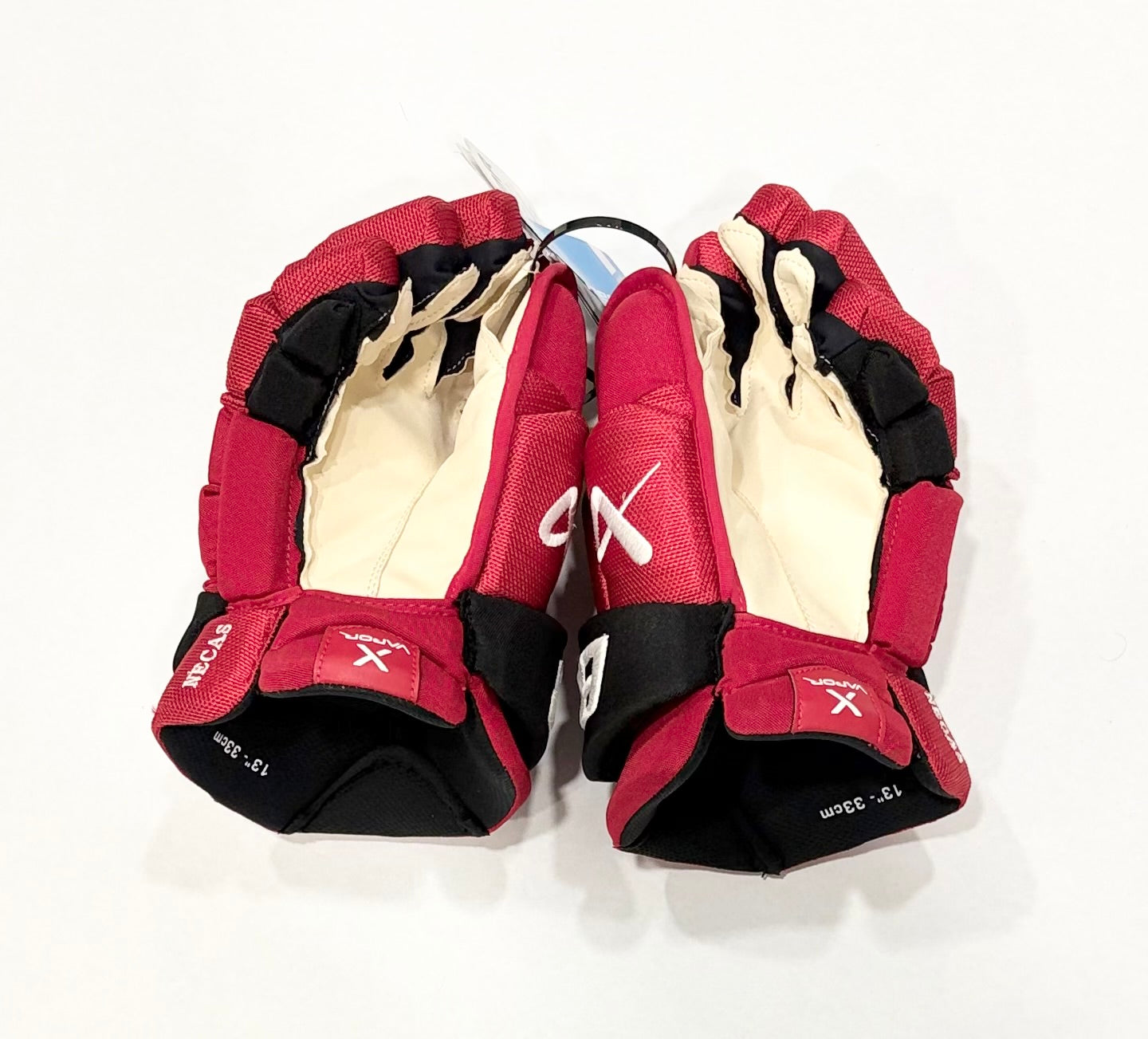 13” Martin Necas Bauer Vapor Hyperlite Pro Stock Gloves - Carolina Hurricanes #2