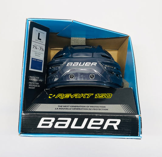 New Bauer ReAkt 150 Helmet - Navy Blue - Large