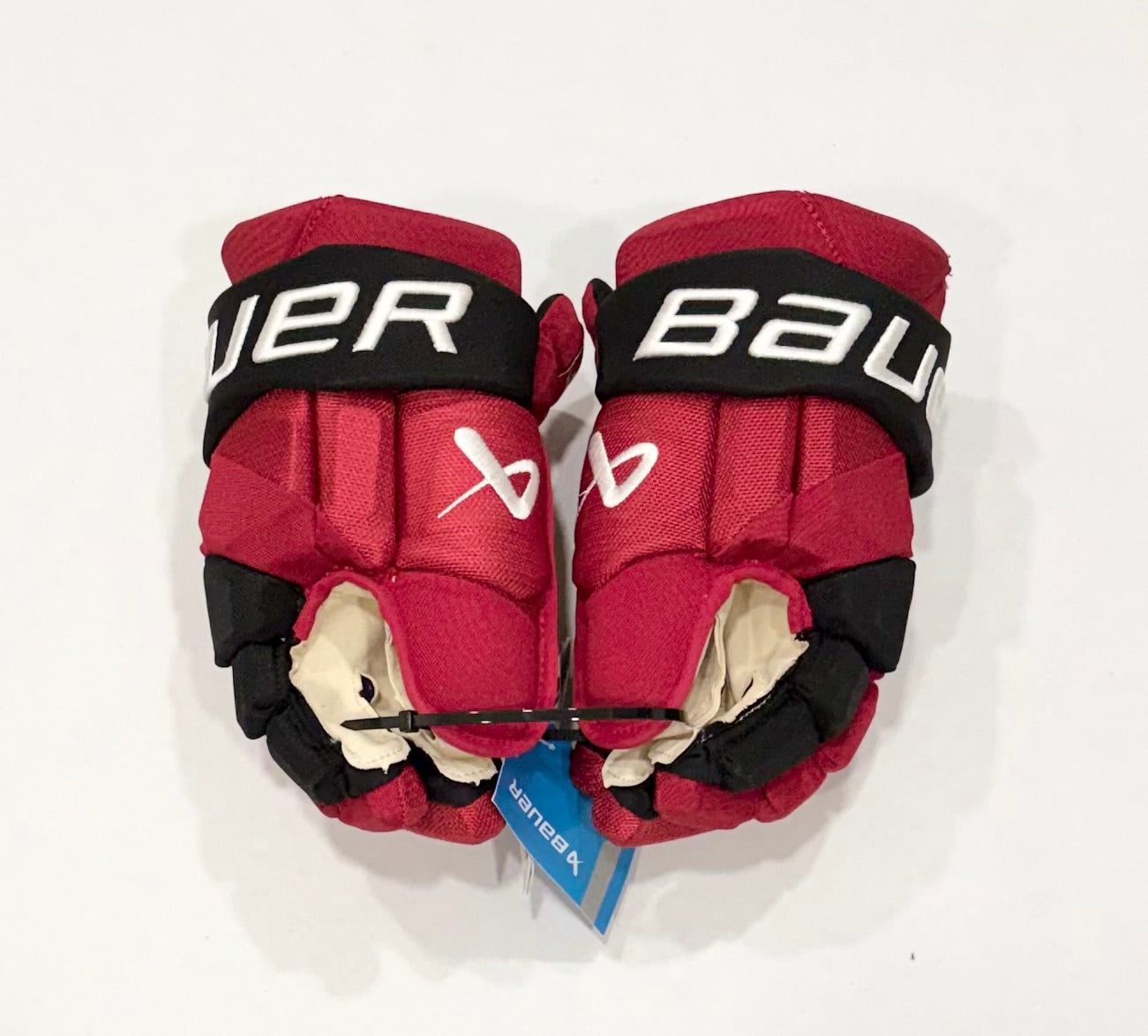 13” Martin Necas Bauer Vapor Hyperlite Pro Stock Gloves - Carolina Hurricanes #2