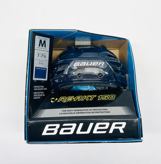 New Bauer ReAkt 150 Helmet - Navy Blue - Medium