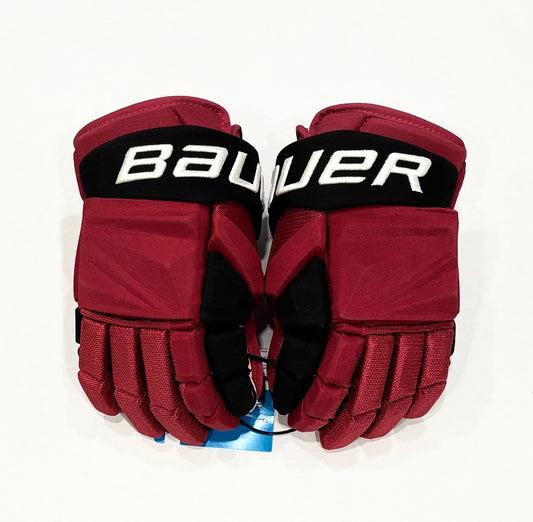 14” Shayne Gostisbehere Bauer Vapor Hyperlite Pro Stock Gloves - Carolina Hurricanes