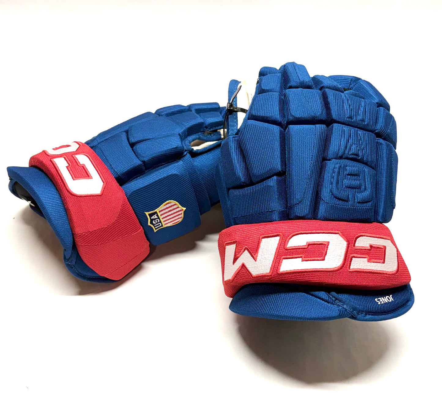 15" Team USA Seth Jones CCM Crazy Light (HGCLPR) Pro Stock Gloves - 2026 Olympics