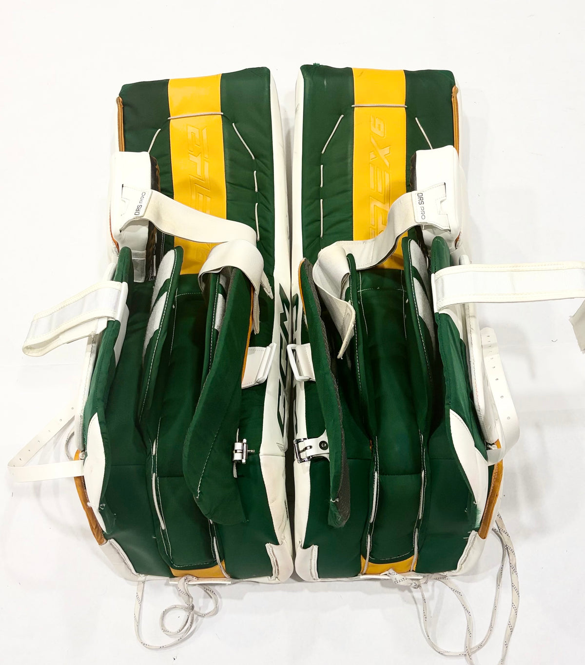CCM Extreme Flex 6 Pro Stock Goalie Full Set - 33+1" White,Green,Gold