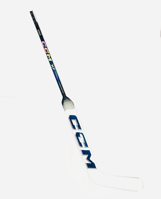 CCM XF Pro (white/blue) Pro Stock Goalie Stick - Regular, 26", P34