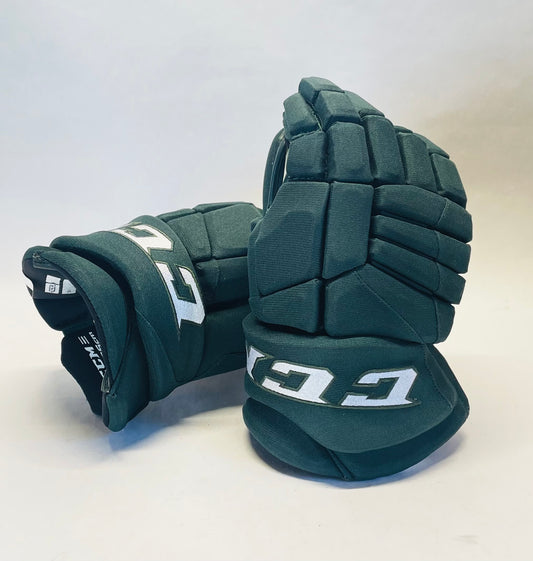 14" CCM Jetspeed HGJS (CHL Pro Stock) Gloves - Forest Green