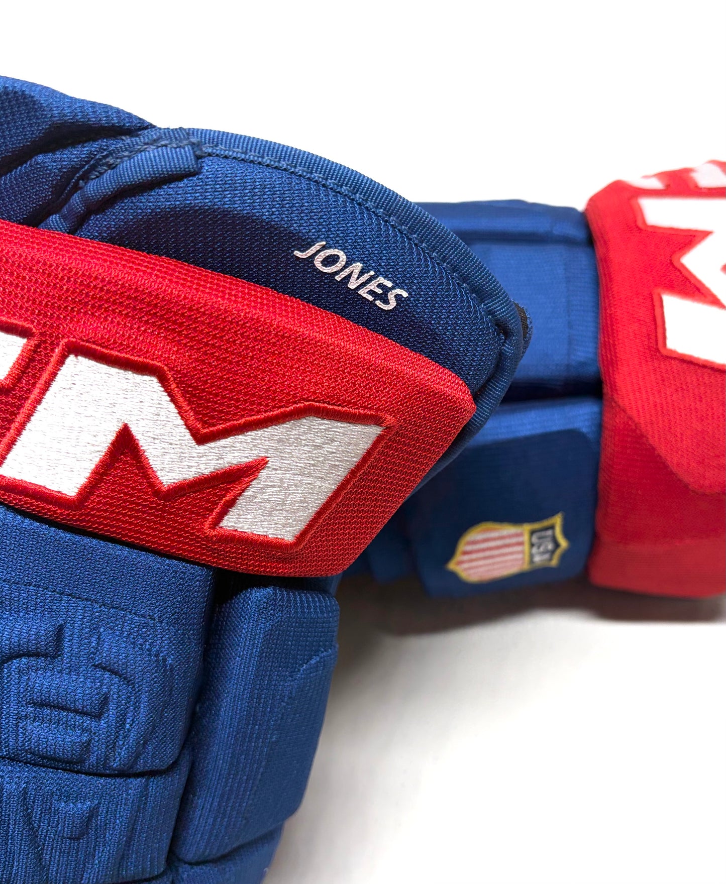 15" Team USA Seth Jones CCM Crazy Light (HGCLPR) Pro Stock Gloves - 2026 Olympics