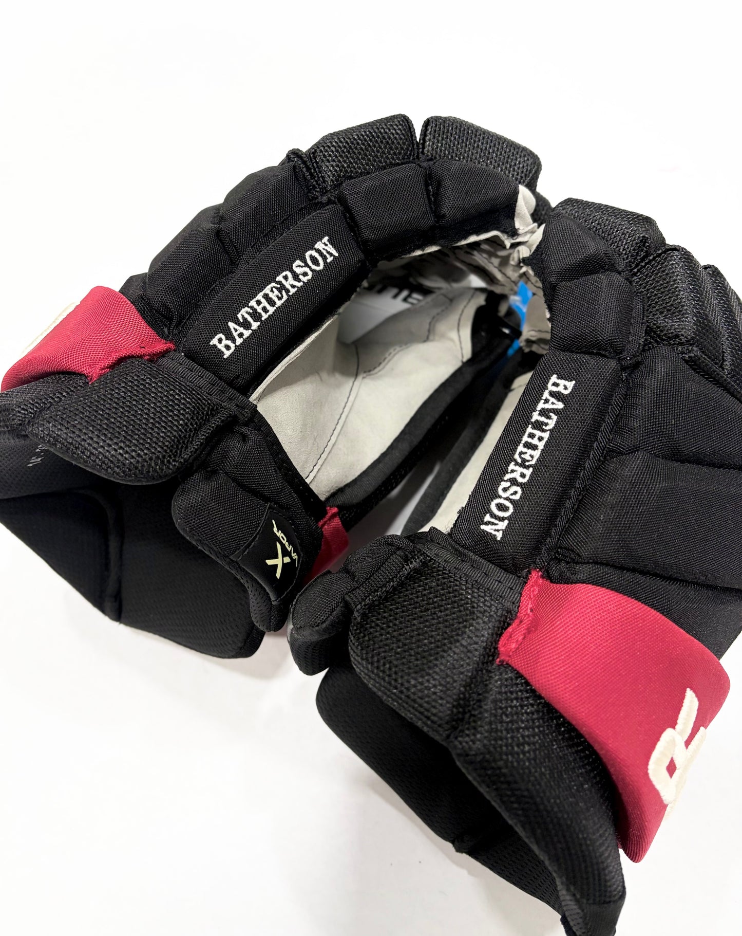 14” Drake Batherson Bauer Vapor Hyperlite Pro Stock Gloves - Ottawa Senators