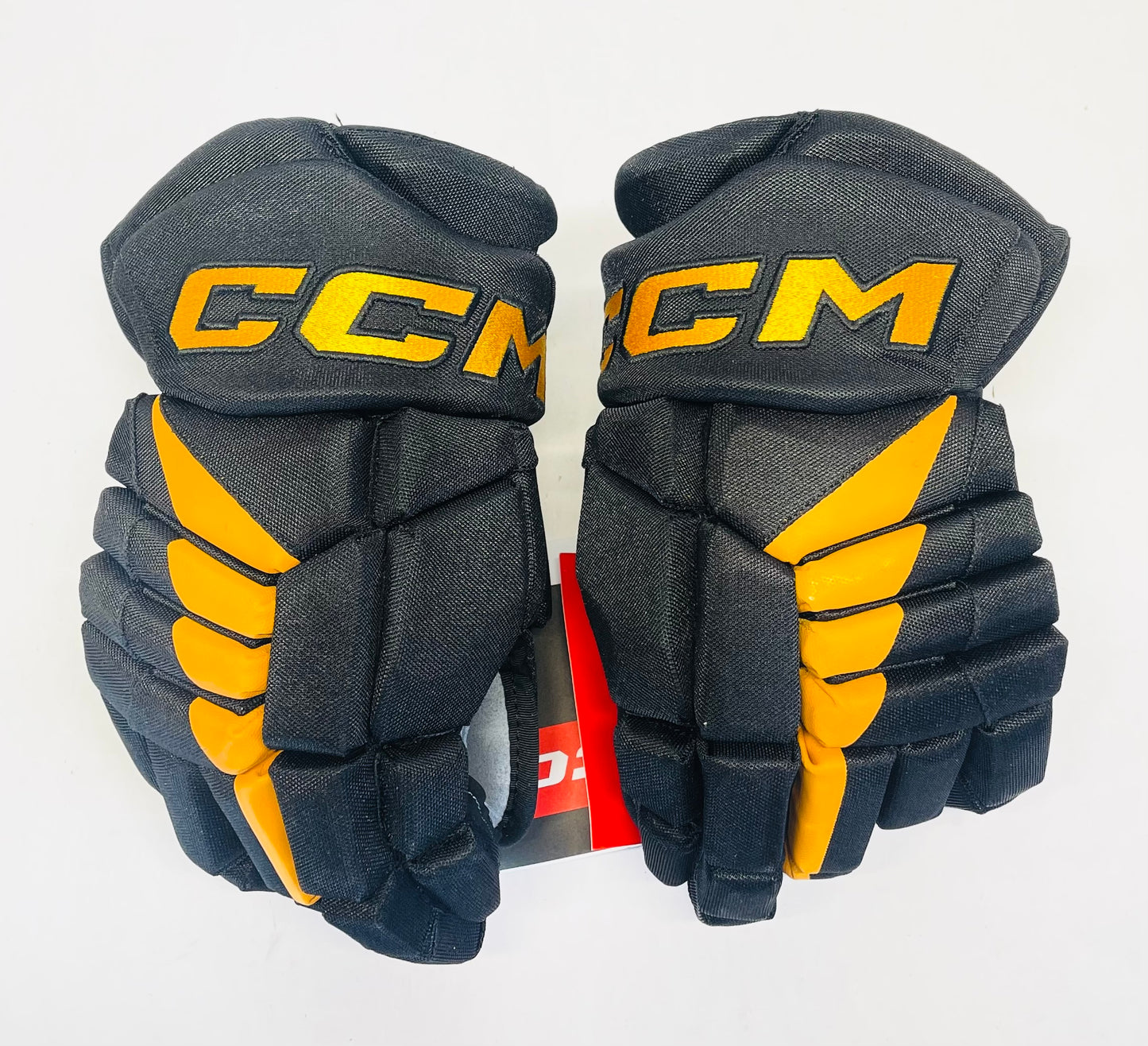 14" CCM Jetspeed HGJS (CHL Pro Stock) Gloves - Black/Sunflower