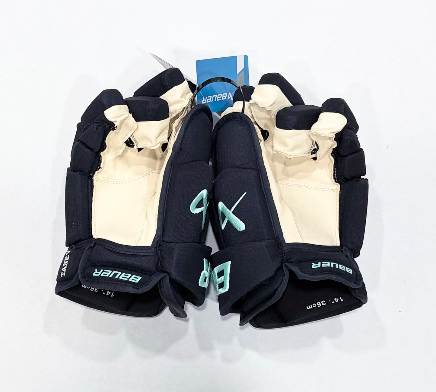 14” Brandon Tanev Bauer Vapor Hyperlite Pro Stock Gloves - Seattle Kraken