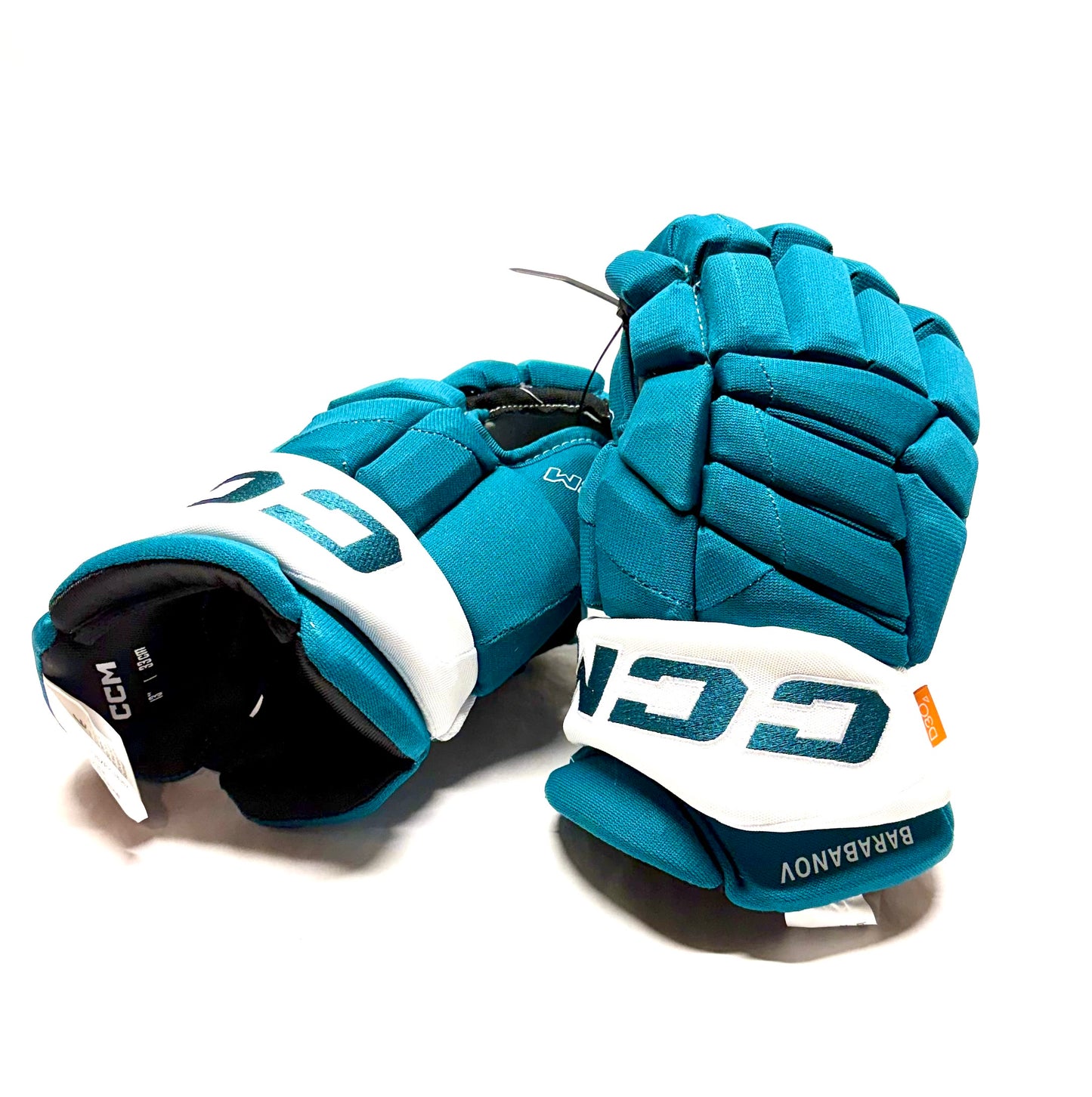 13" CCM Jetspeed (HGPJSXP) Pro Stock Gloves - San Jose Sharks