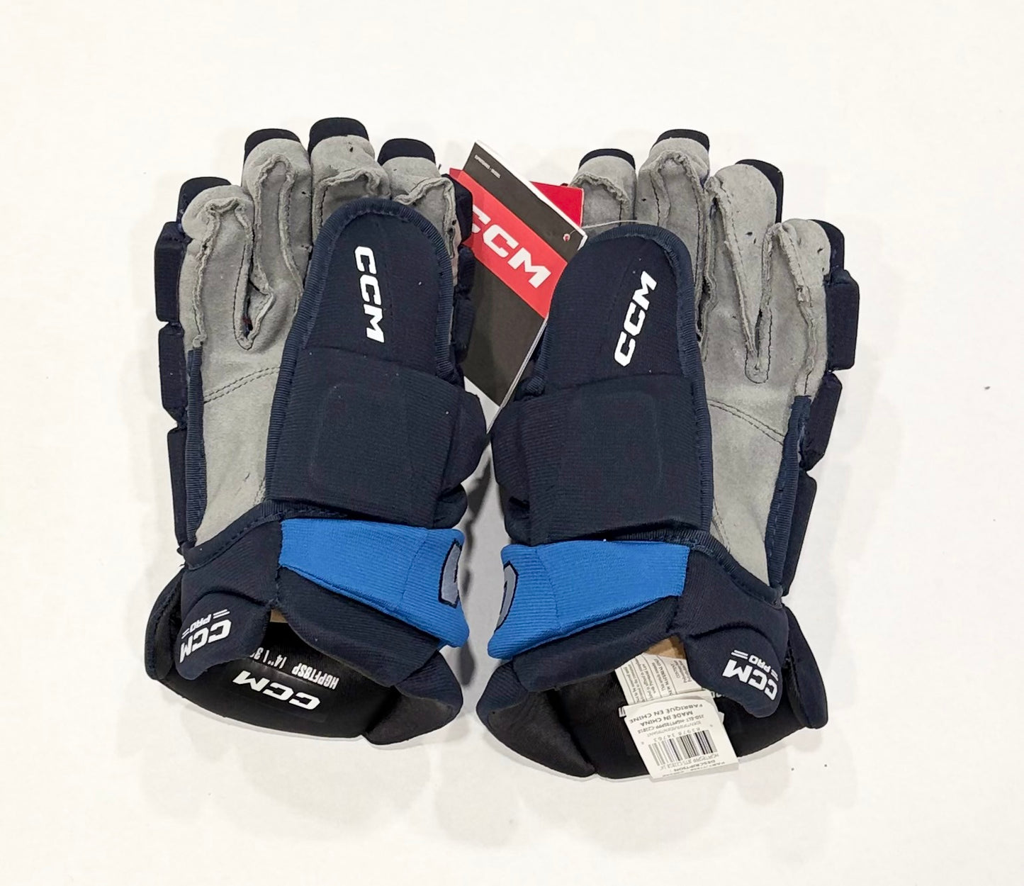 14” CCM Jetspeed FT8 Pro (Pro Stock) Gloves - Winnipeg Jets Team Stock