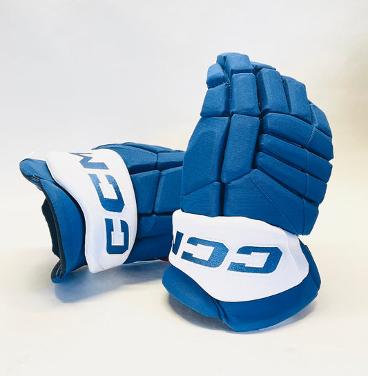 15" CCM Jetspeed HGJS (CHL Pro Stock) Gloves - Blue/White