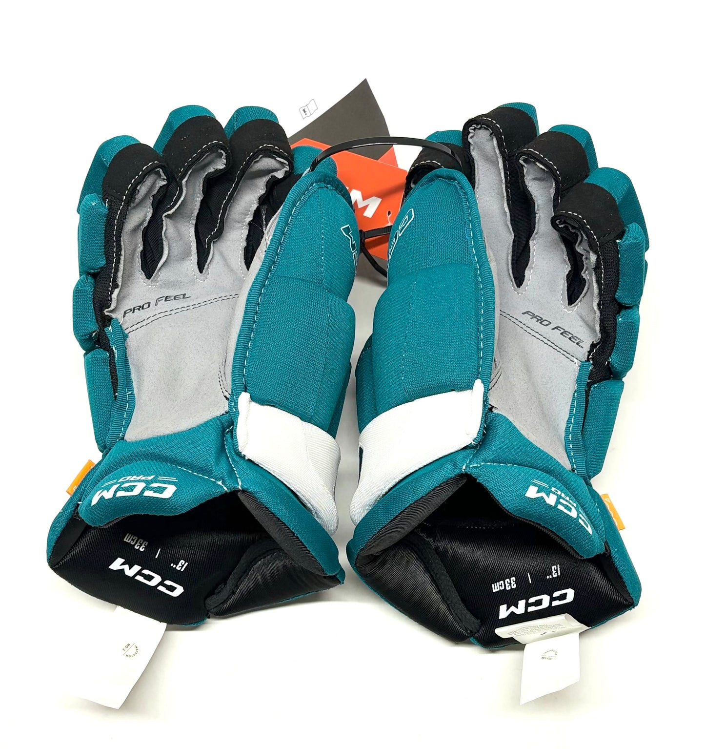13" CCM Jetspeed (HGPJSXP) Pro Stock Gloves - San Jose Sharks