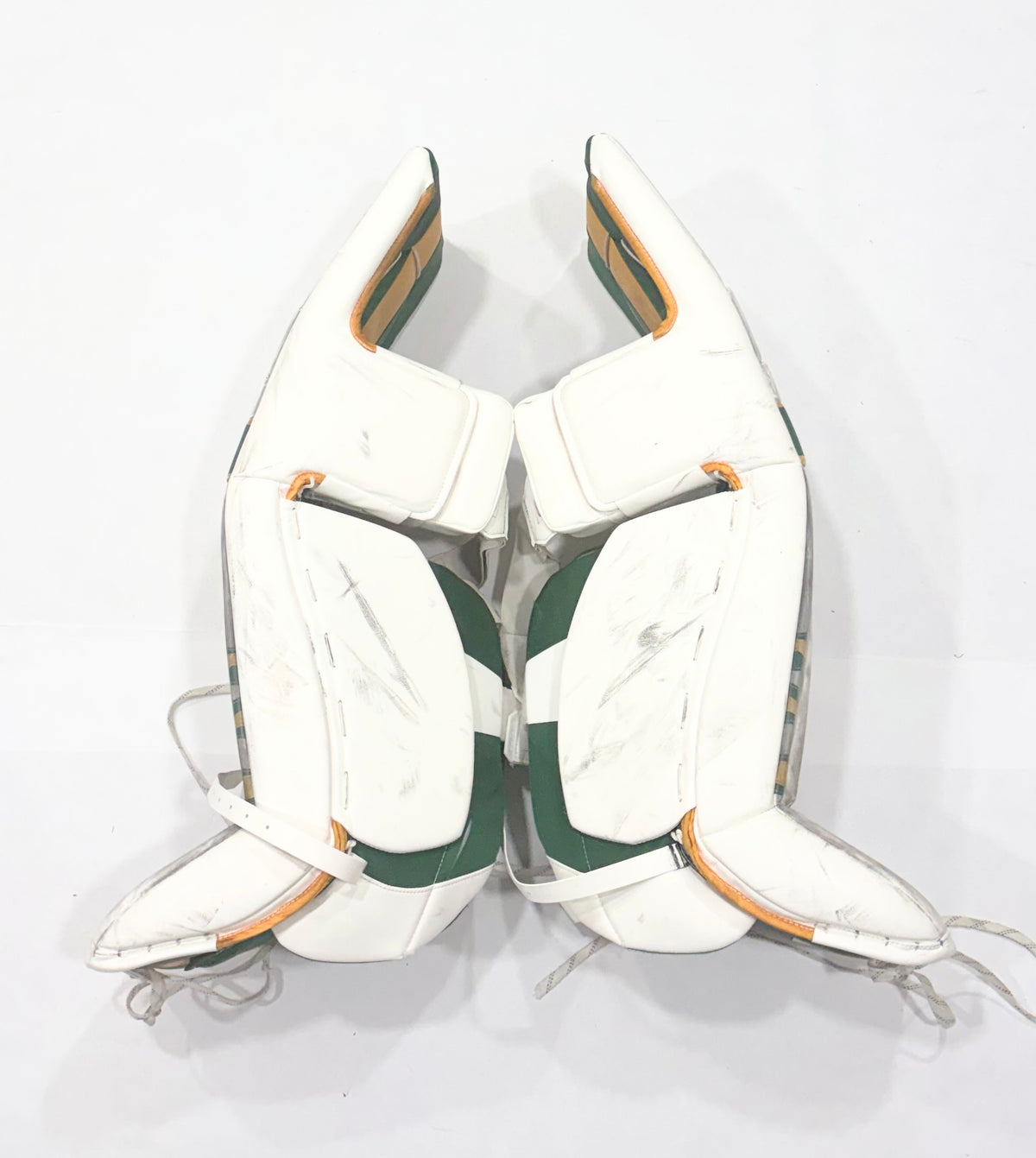 CCM Extreme Flex 6 Pro Stock Goalie Full Set - 33+1" White,Green,Gold