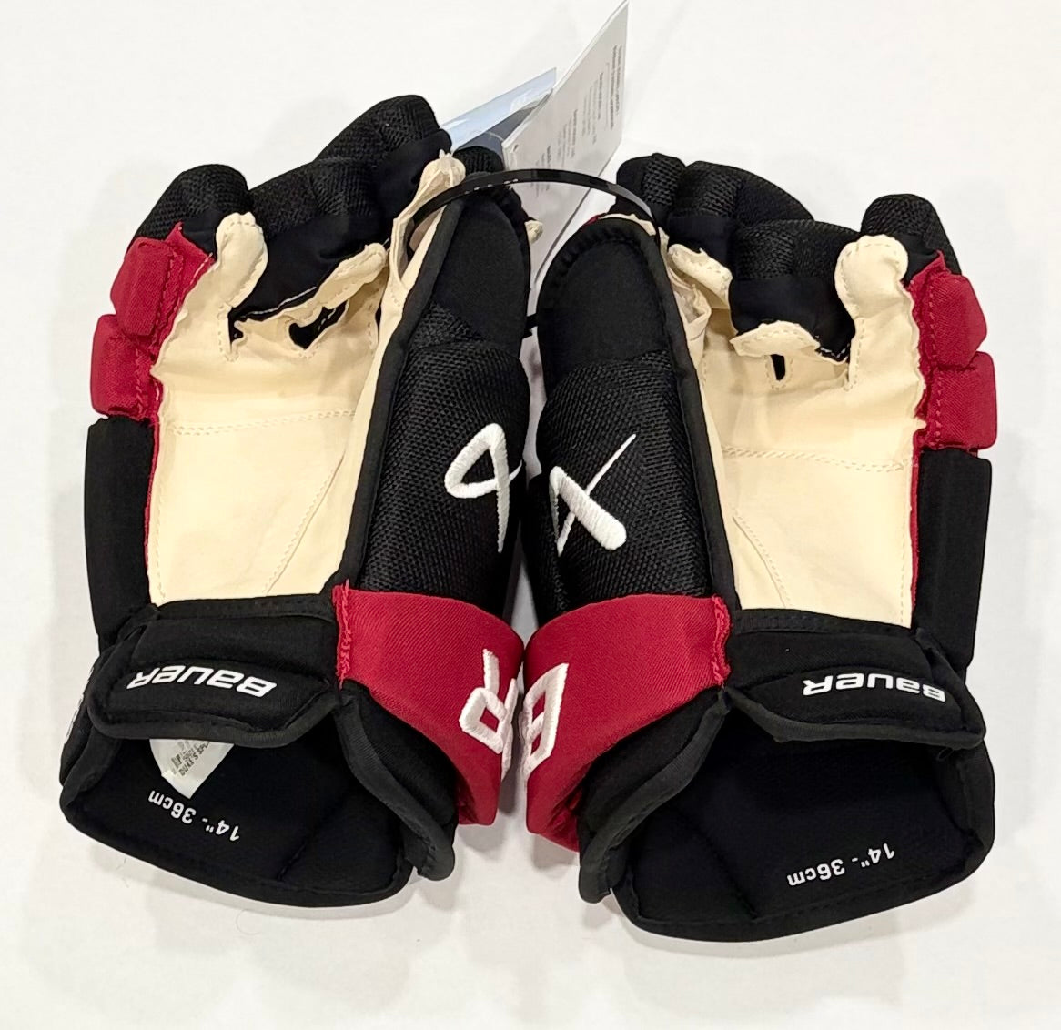 14” Shayne Gostisbehere Bauer Vapor Hyperlite Pro Stock Gloves - Carolina Hurricanes #2