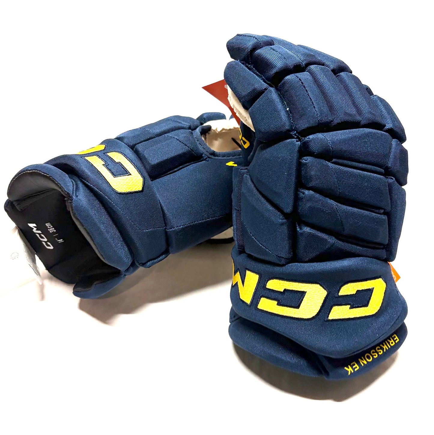 14" Joel Ericksson Ek Team Sweden 4-Nations CCM Jetspeed (HGPJS) Pro Stock Gloves