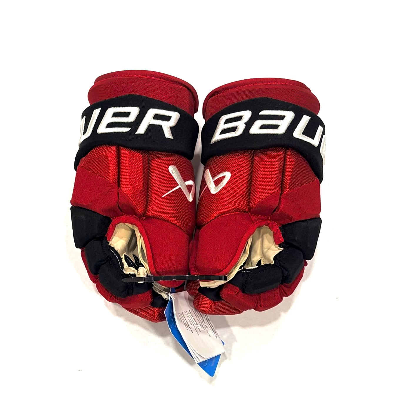 13” Martin Necas Bauer Vapor Hyperlite Pro Stock Gloves - Carolina Hurricanes