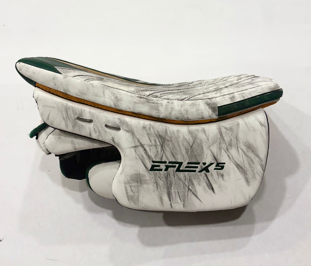 CCM Extreme Flex 5 Pro Stock Goalie Full Set - 34+2” - White,Green,Gold