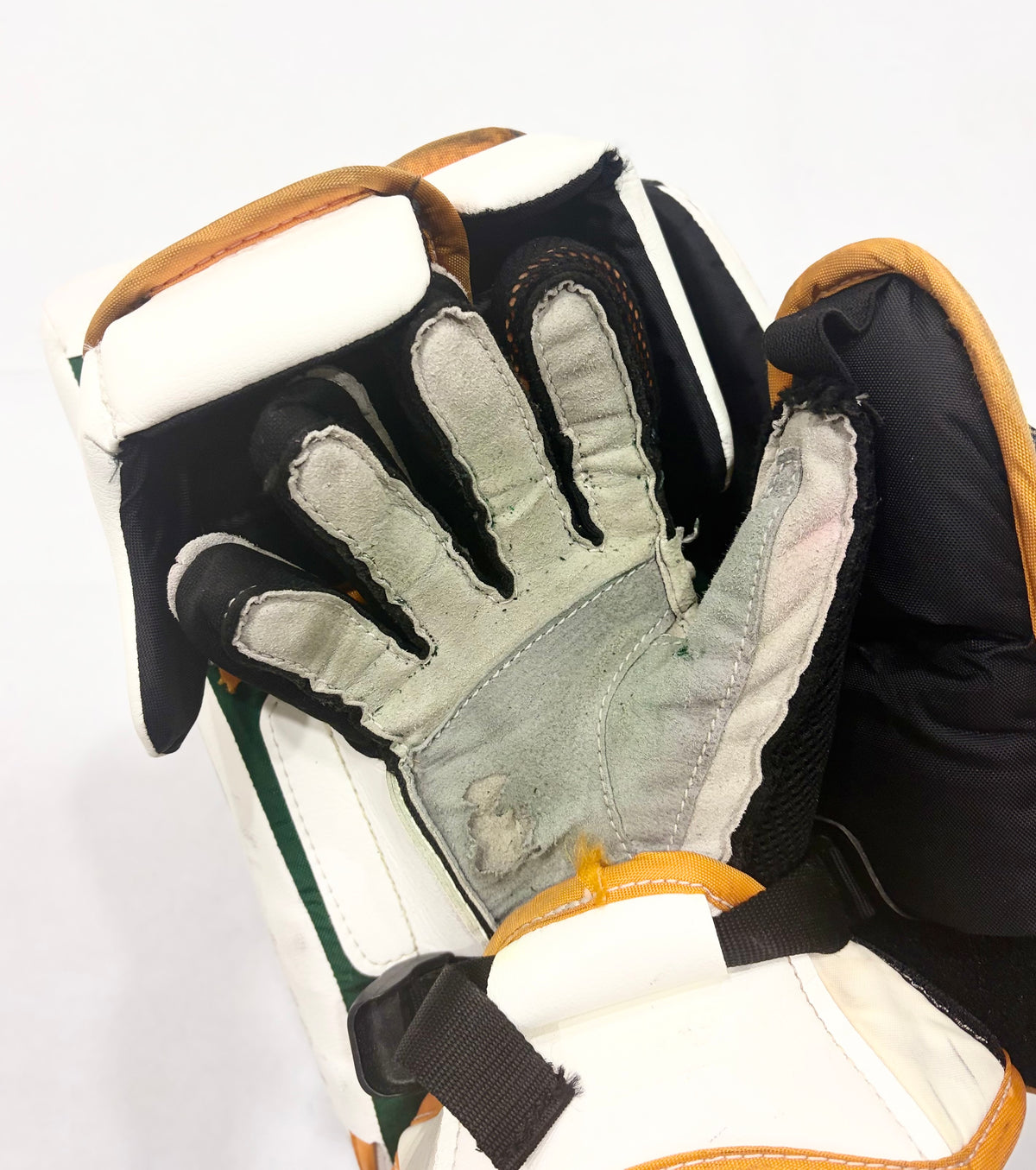 CCM Extreme Flex 6 Pro Stock Goalie Full Set - 33+1" White,Green,Gold