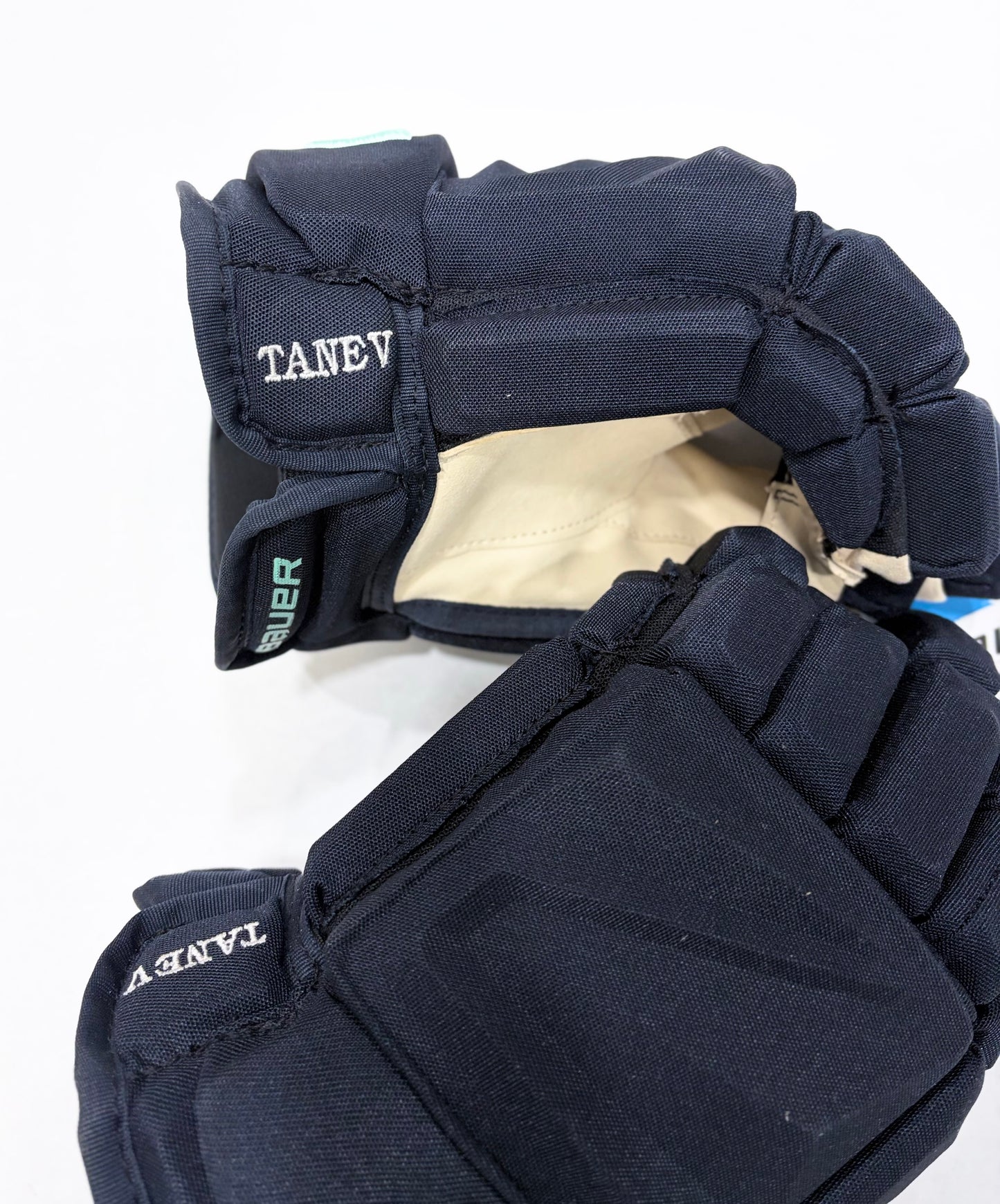 14” Brandon Tanev Bauer Vapor Hyperlite Pro Stock Gloves - Seattle Kraken