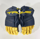 15" TRUE Catalyst 9X NHL Pro Stock Gloves VEGAS GOLDEN KNIGHTS (Black/Gold) - ROY