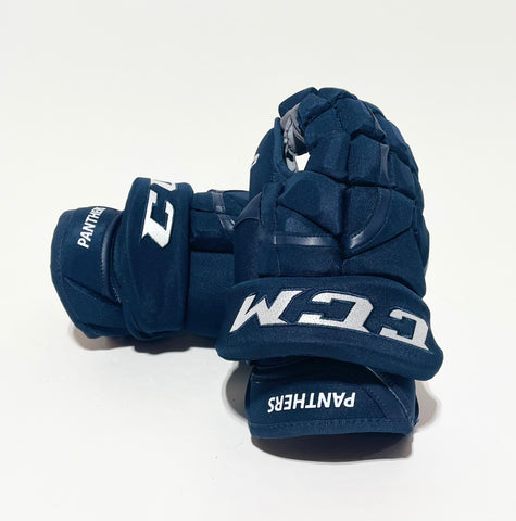 13” CCM HG12 NHL Pro Stock Gloves - Florida Panthers